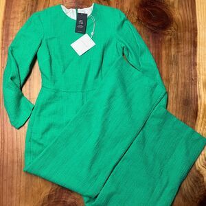 NEW Veiled New York Women's Jumpsuit Medium Aurora Tweed Modest Jade L/S M21